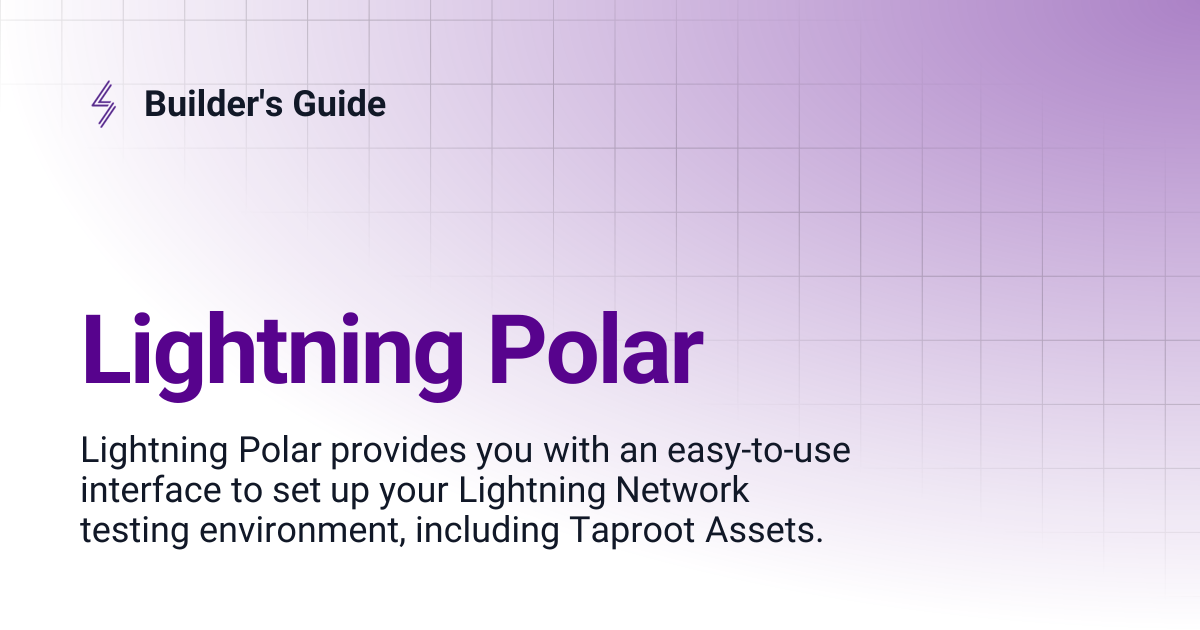 Lightning Polar | Builder's Guide